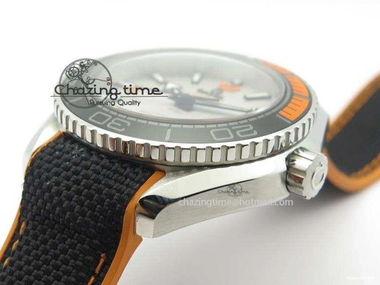 0102 ComfortFit 2016 Planet Ocean 45mm SS JHF Gray Dial On Nylon Strap A 8226